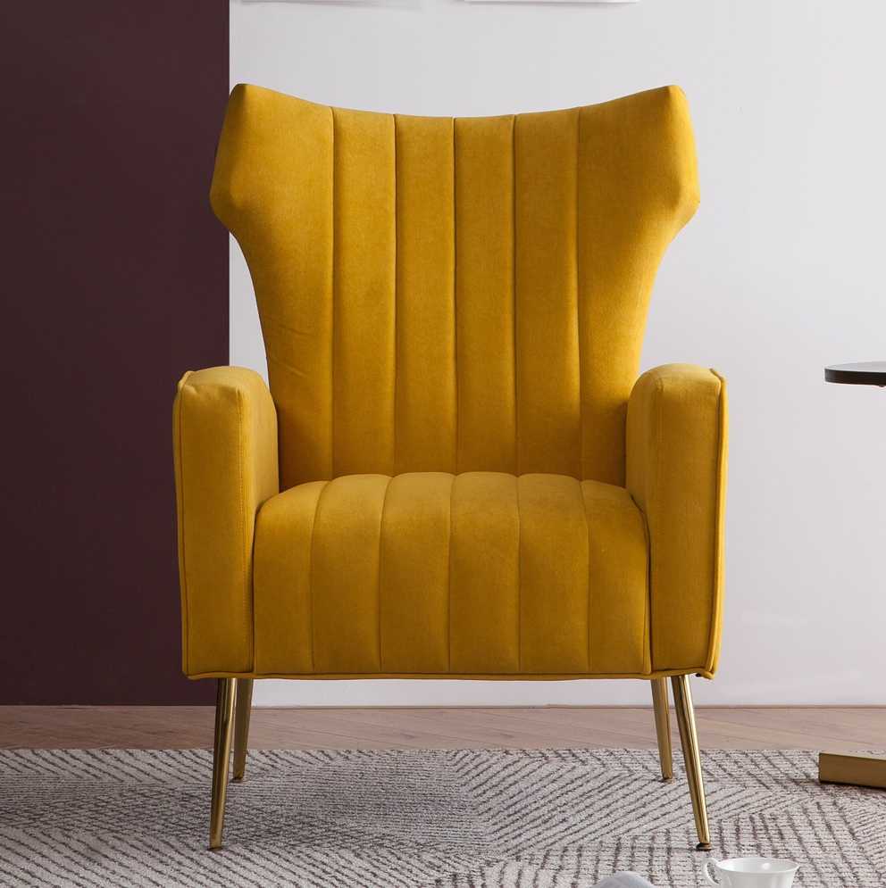 Featured Photo of Lauretta Velvet Wingback Chairs