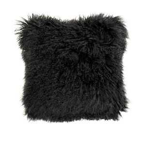 Featured Photo of Satin Black Shearling Ottomans