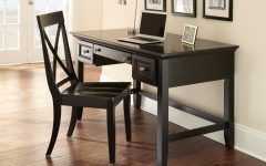 Natural and Black Wood Writing Desks