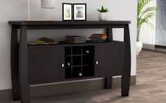 Electra 46" Wide 4 Drawer Acacia Wood Buffet Tables