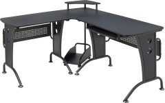 Graphite Convertible Desks with Keyboard Shelf