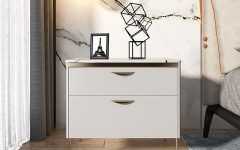 White Lacquer 2-drawer Desks