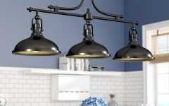 Martinique 3-light Kitchen Island Dome Pendants