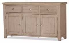 White Wash 3-door 3-drawer Sideboards