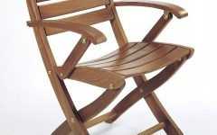 Teak Outdoor Folding Armchairs