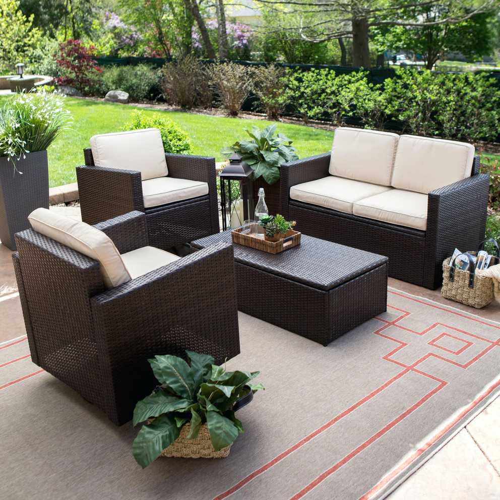 Featured Photo of Patio Conversation Set With Storage
