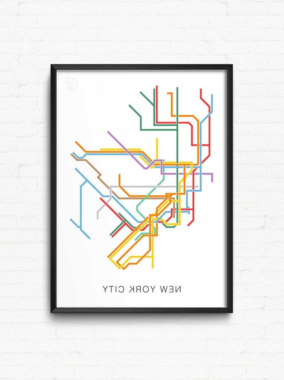 Featured Photo of New York Subway Map Wall Art