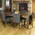 Dark Wood Dining Tables and 6 Chairs