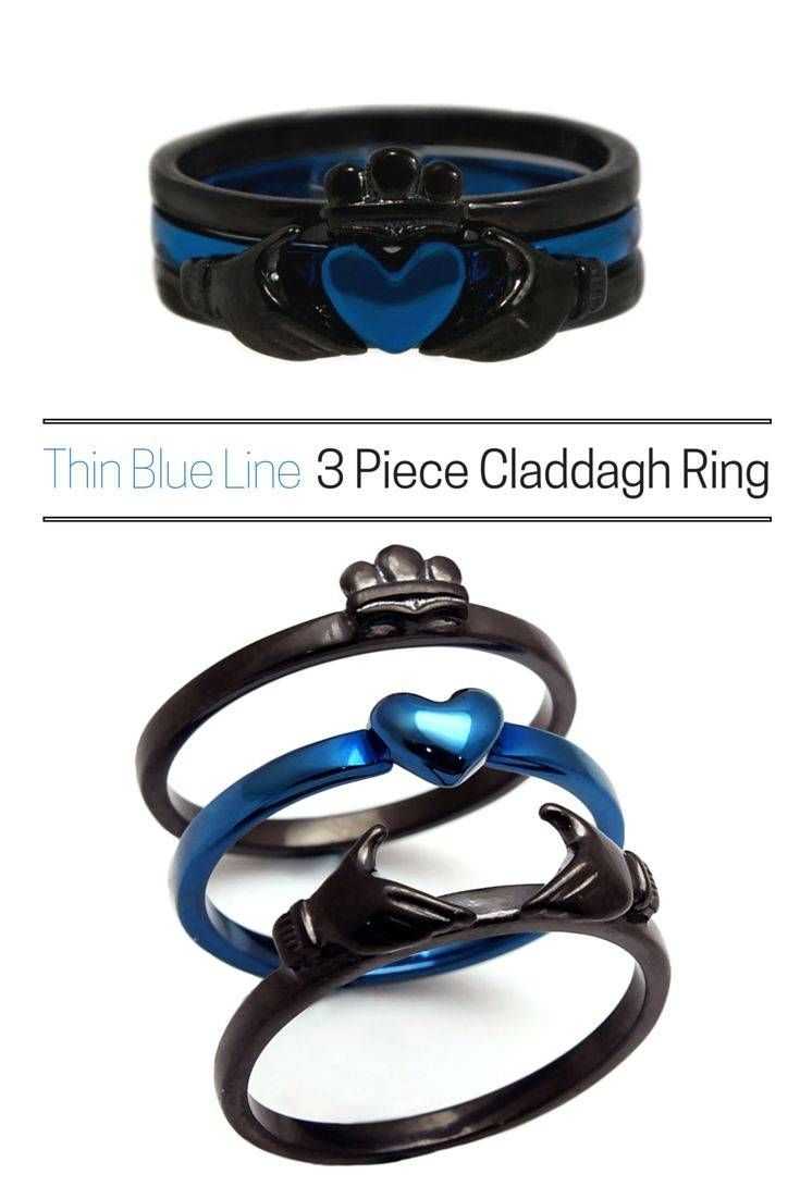 Featured Photo of Thin Blue Line Engagement Rings