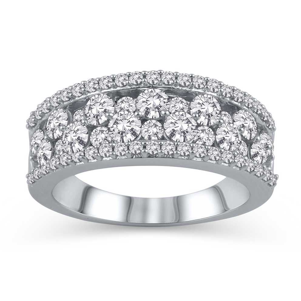 Featured Photo of Diamond Layered Anniversary Ring In White Gold