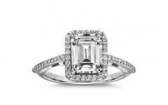 Emerald Cut Engagement Rings Under 2000