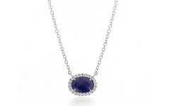 Reversible Diamond, Sapphire and Aquamarine Pendant Necklaces