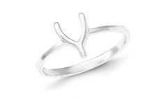 25 Best Collection of Polished Wishbone Rings