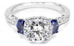 Diamond and Sapphire Rings Engagement Rings
