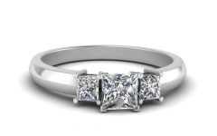 Simple Princess Cut Diamond Engagement Rings