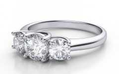 3 Stone Diamond Anniversary Rings