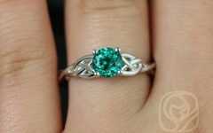 Celtic Emerald Engagement Rings