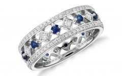 Sapphire Anniversary Rings