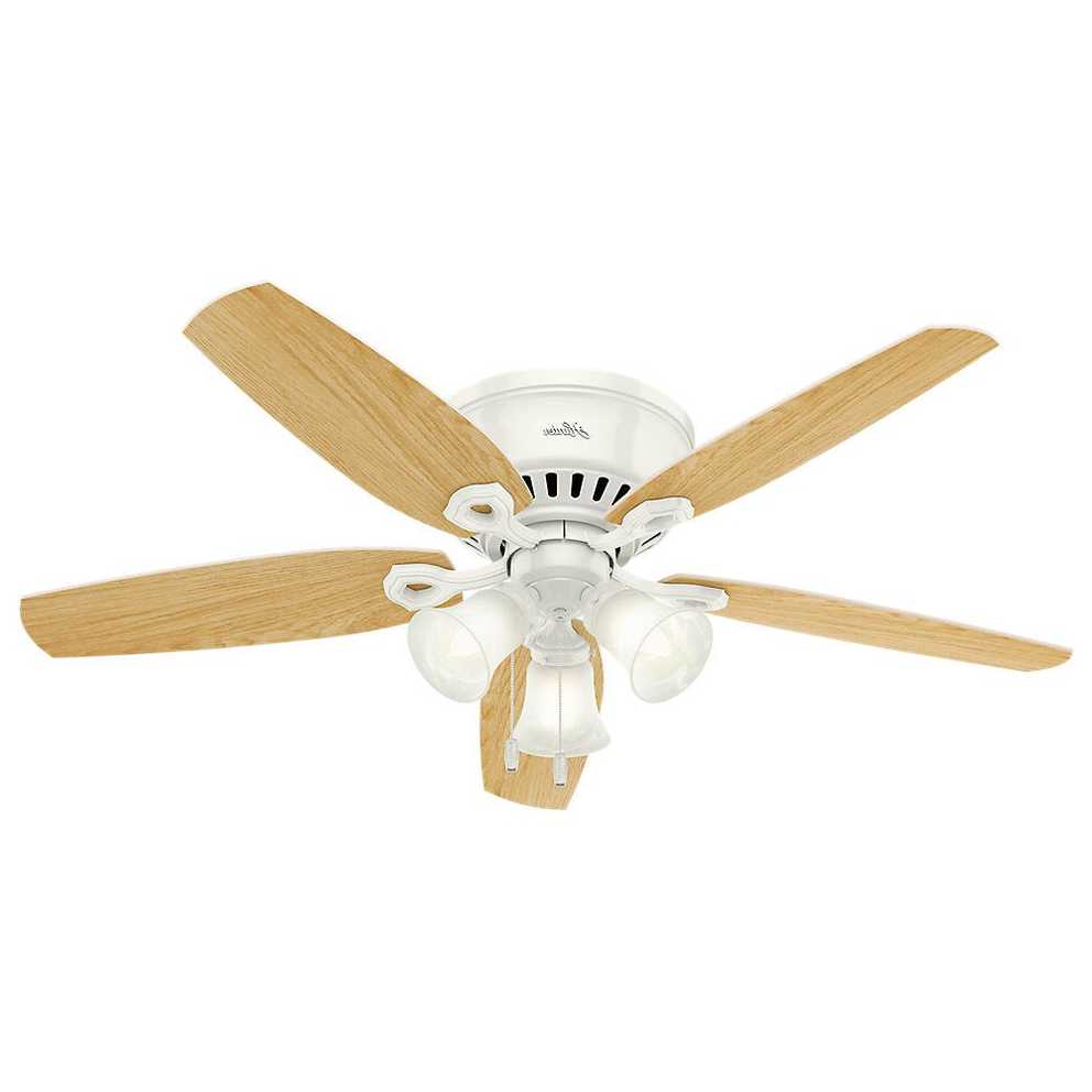 Featured Photo of Builder Low Profile 5-blade Ceiling Fans