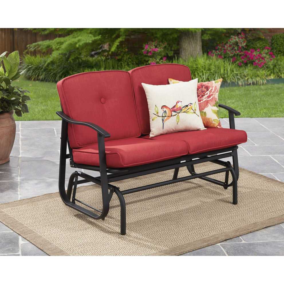 Featured Photo of Outdoor Loveseat Gliders with Cushion