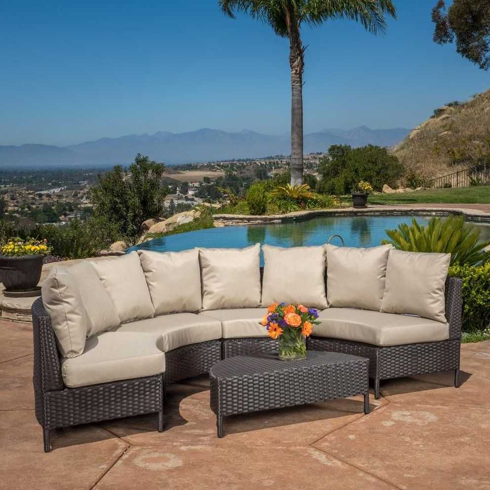 Featured Photo of Dark Brown Patio Chairs with Cushions