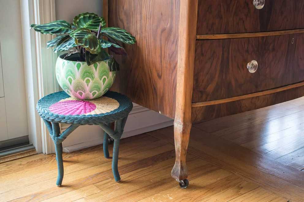 Recent Painted Plant Stand – At Charlotte's House Intended For Painted Wood Plant Stands (Gallery 7 of 15)