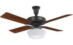 Outdoor Ceiling Fans with Schoolhouse Light
