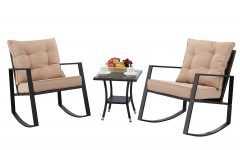 Outdoor Rocking Chair Sets with Coffee Table