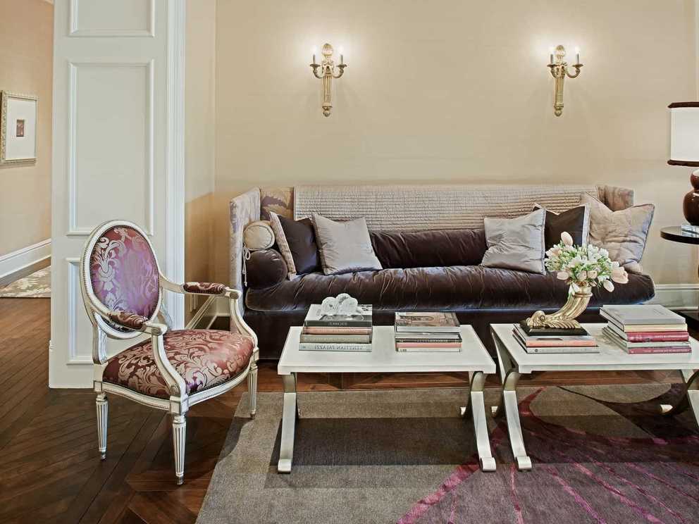 Antique Living Room Featuring French Inspired Furniture Gallery