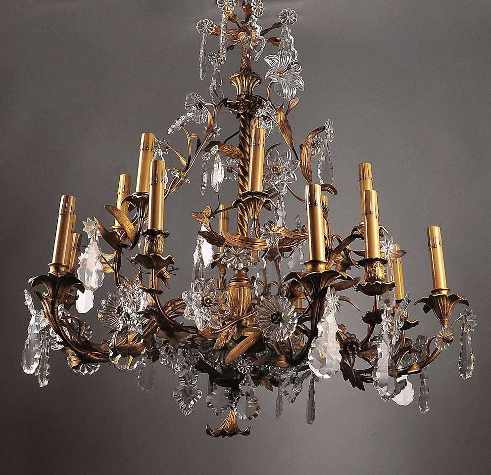 Featured Image of Large Bronze Chandelier