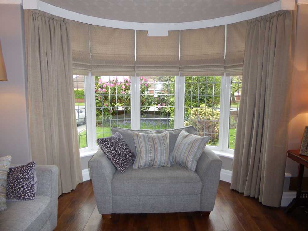 Curtain Matching Curtains and Roman Blinds (11 of 15 Photos)