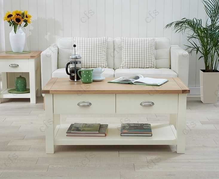 Featured Image of Cream And Oak Coffee Tables