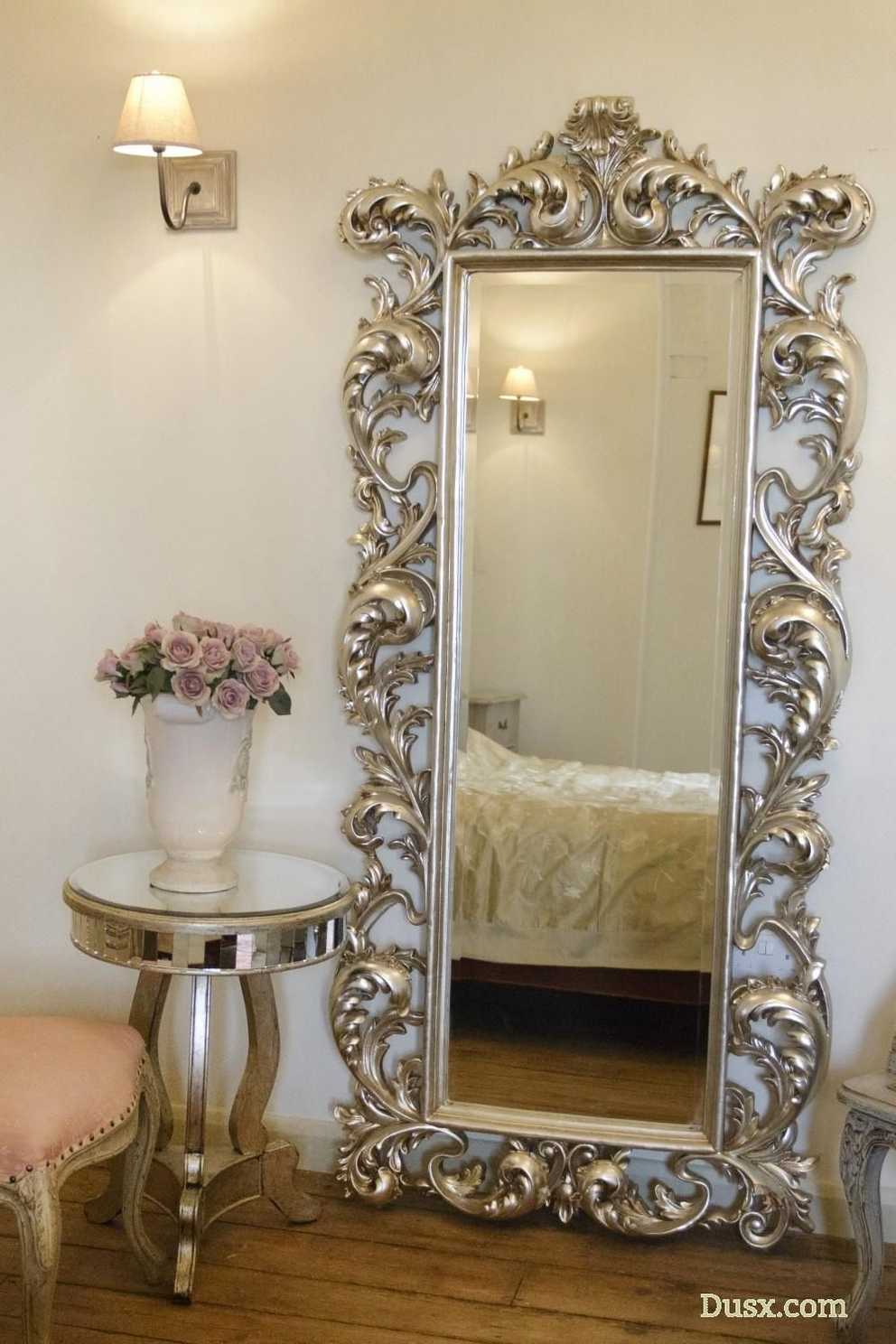 Mirror Silver Free Standing Mirror (8 of 20 Photos)