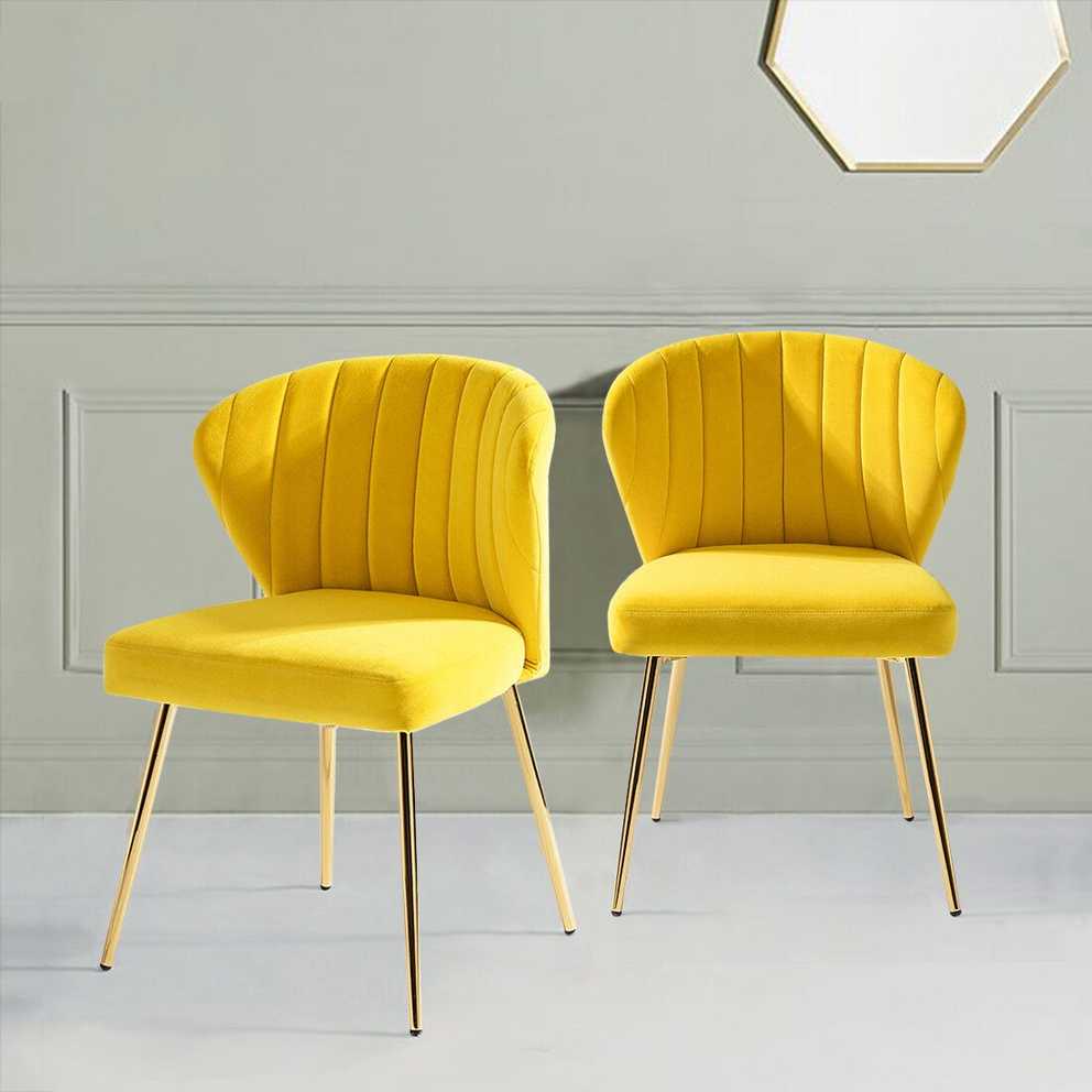 Orange & Yellow Accent Chairs You'Ll Love In 2021 | Wayfair In Esmund Side Chairs (Set Of 2) (Photo 4 of 15)