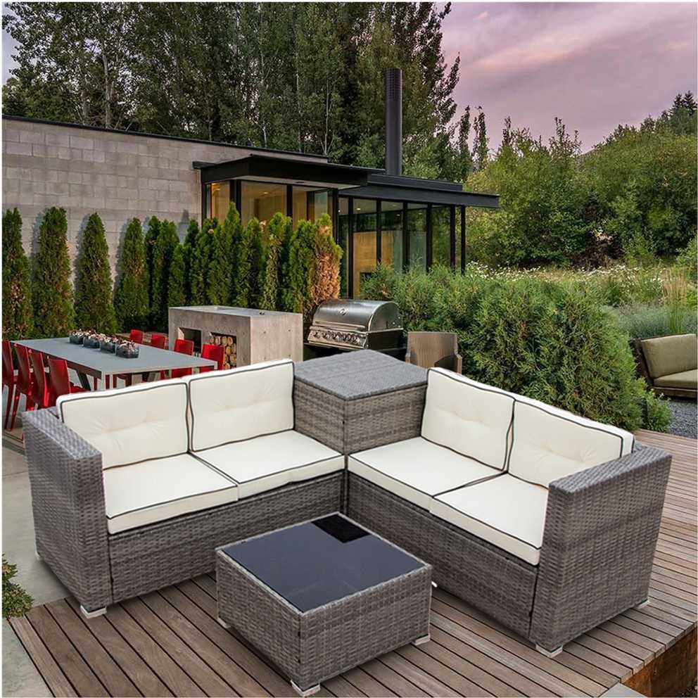 Featured Image of 4 Piece Outdoor Wicker Seating Sets