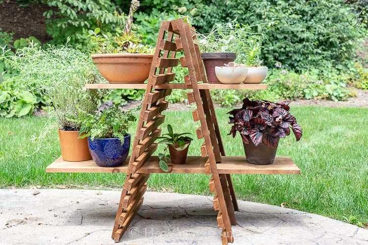 Diy Indoor/Outdoor Plant Stand For Multiple Plants With Regard To Outdoor Plant Stands (Photo 4 of 15)