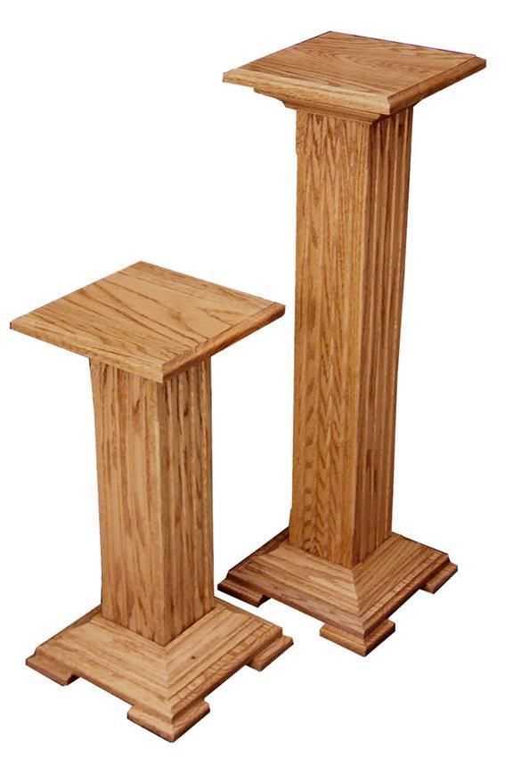 Hardwood Pedestal Plant Stand From Dutchcrafters Amish Furniture For Pedestal Plant Stands (Photo 1 of 15)