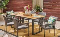 Wood Rectangular Outdoor Dining Sets