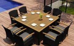 Wicker Square 9-Piece Patio Dining Sets