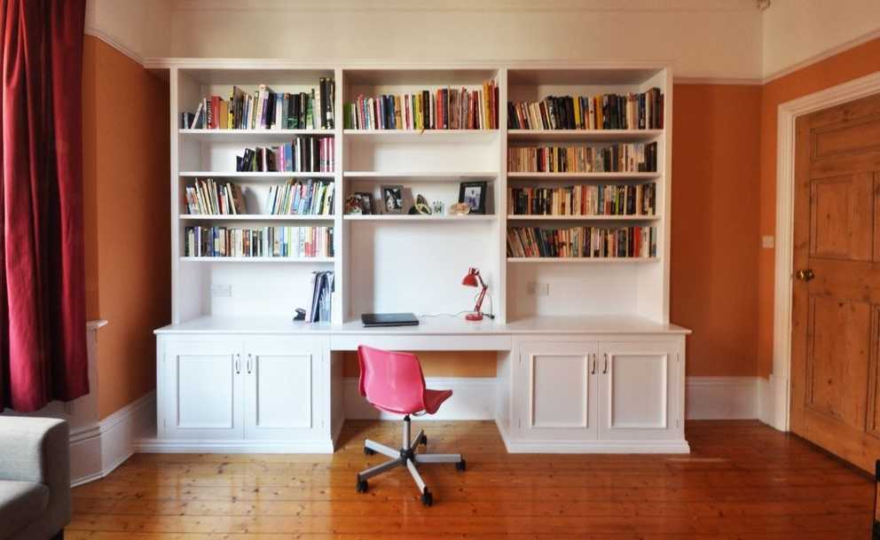 Featured Photo of Desk With Bookcases