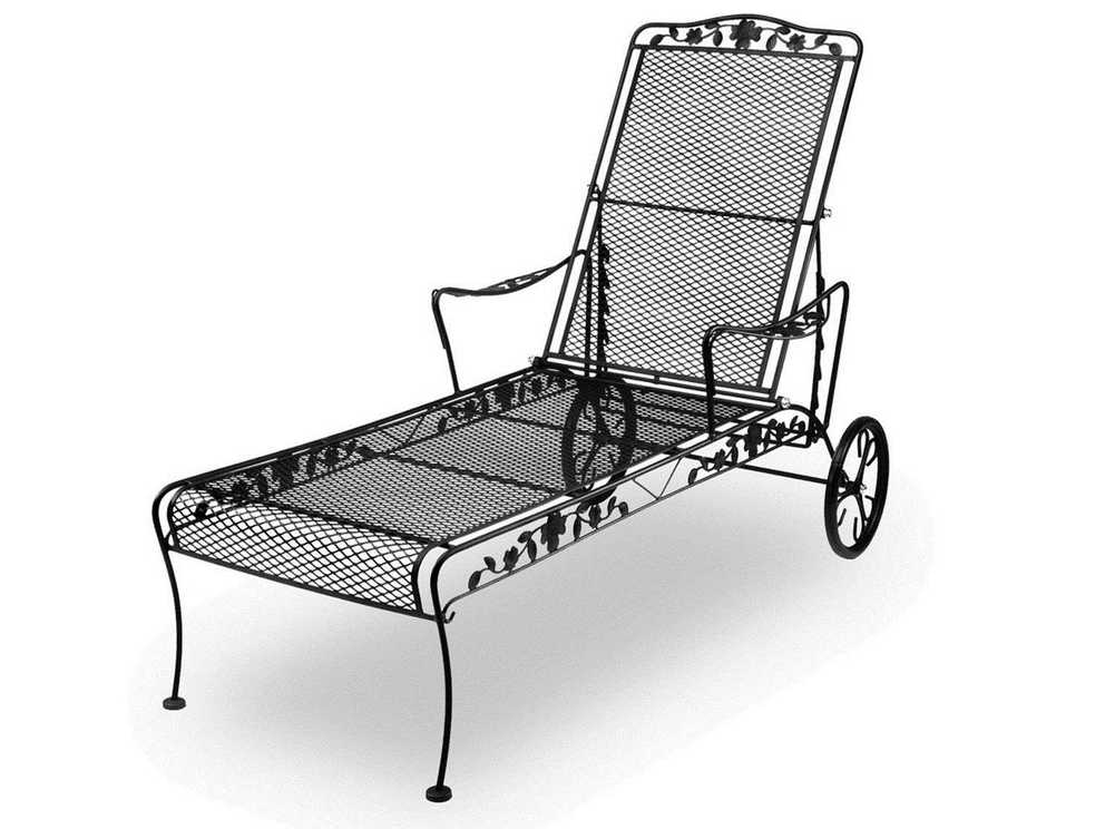 Displaying Photos of Wrought Iron Chaise Lounges (View 1 of 15 Photos)