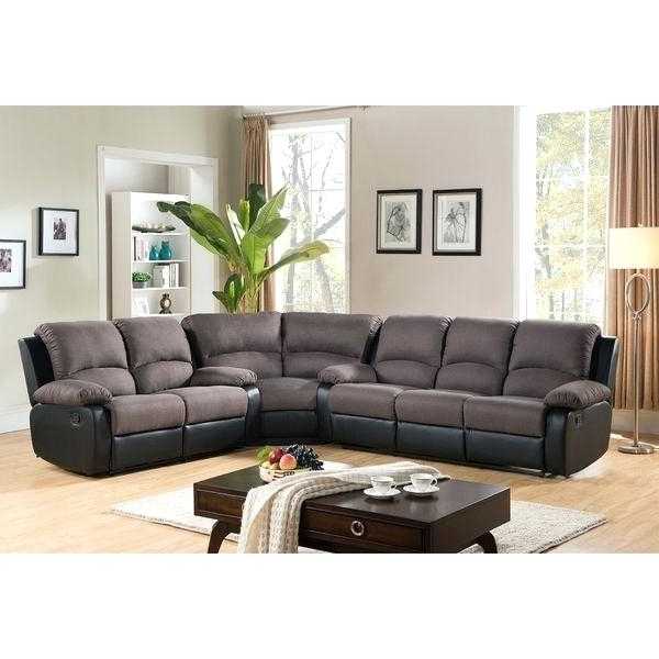 Explore Photos of Jedd Fabric Reclining Sectional Sofas (Showing 4 of