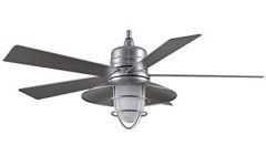 Galvanized Outdoor Ceiling Fans with Light