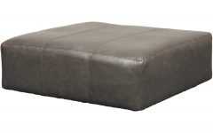 Multi-color Botanical Fabric Cocktail Square Ottomans