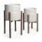 Eggshell Plant Stands