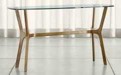 Elke Marble Console Tables with Polished Aluminum Base