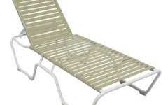 Vinyl Strap Chaise Lounge Chairs