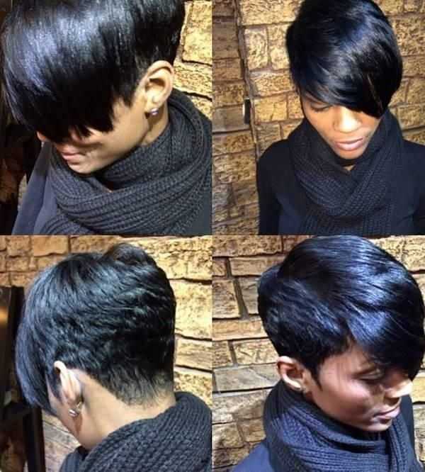 Short Hairstyles For African American Women With Heart Shaped Faces Within Short Haircuts For African American Women With Round Faces (Gallery 11 of 20)