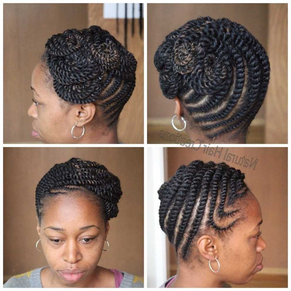 Flat Twist Updo – Yelp Intended For Newest Cornrows Twist Hairstyles (Gallery 10 of 15)