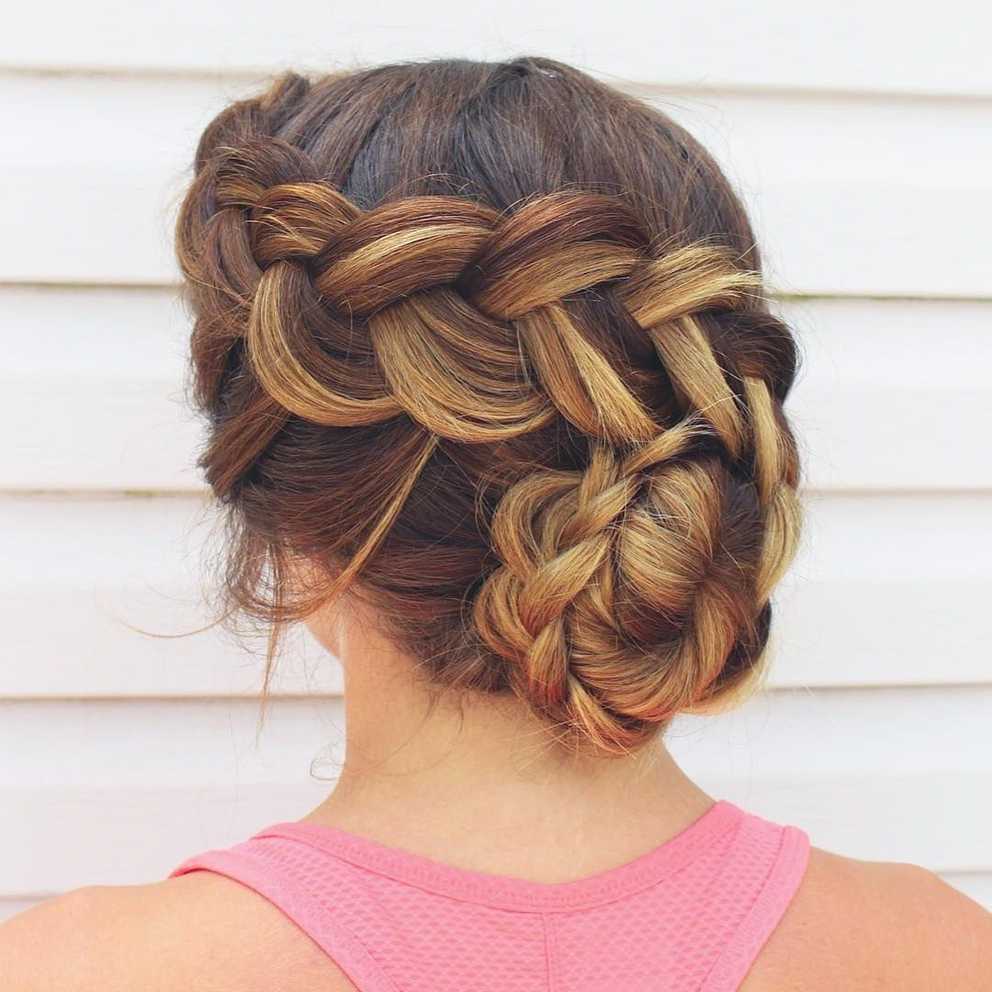 Featured Photo of Side Bun Twined Prom Hairstyles With A Braid